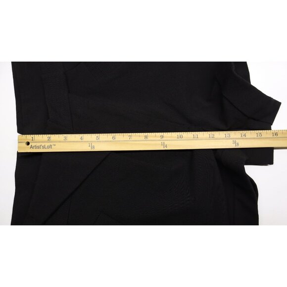 Alice + Olivia Women's Chad Asymmetrical Cuffed Shorts Black Sz 10 - Picture 5 of 12